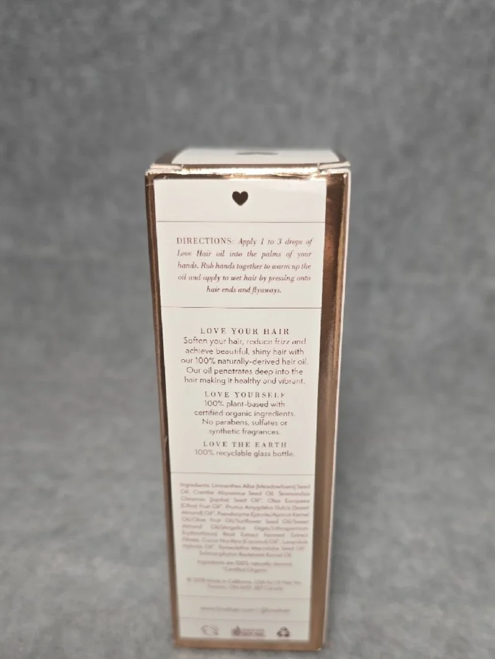 Love Hair Revitalizing Shampoo, Nourishing Treatment Mask and Nourishing Oil